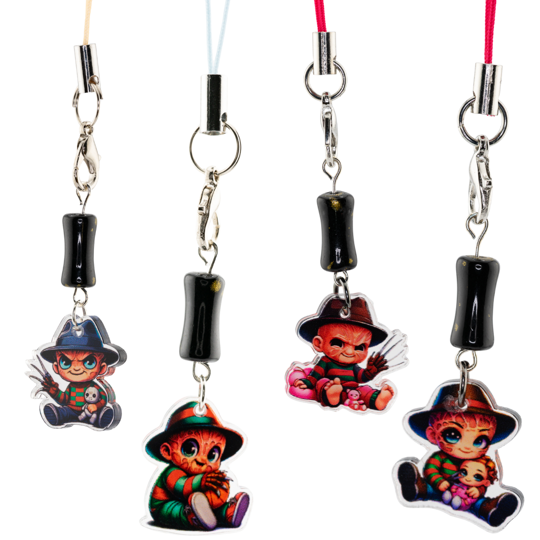 Spooky-Cute Halloween Phone Chains | Chibi Scary Movie Charms
