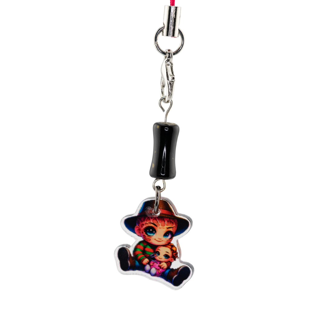 Spooky-Cute Halloween Phone Chains | Chibi Scary Movie Charms