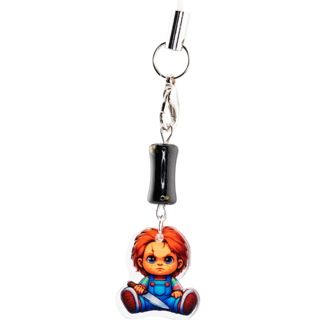 Spooky-Cute Halloween Phone Chains | Chibi Scary Movie Charms