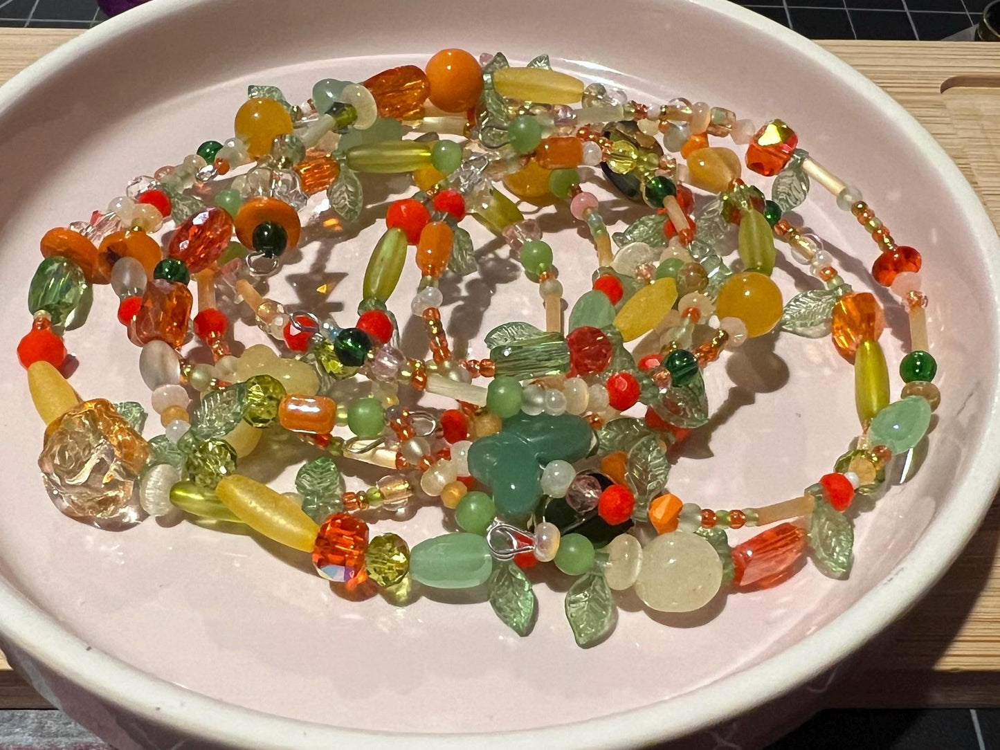Natural Stone & Glass Bead Stacking Bracelet Set | Gemstone & Seed Bead Stackable Jewelry | Bohemian Bracelet Stack