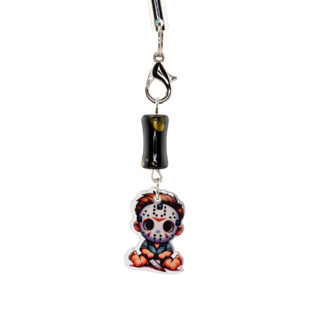Spooky-Cute Halloween Phone Chains | Chibi Scary Movie Charms