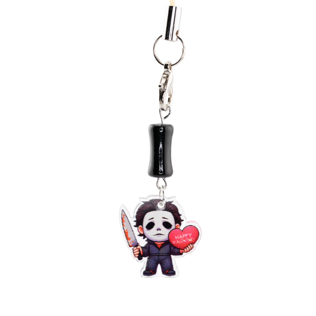 Spooky-Cute Halloween Phone Chains | Chibi Scary Movie Charms