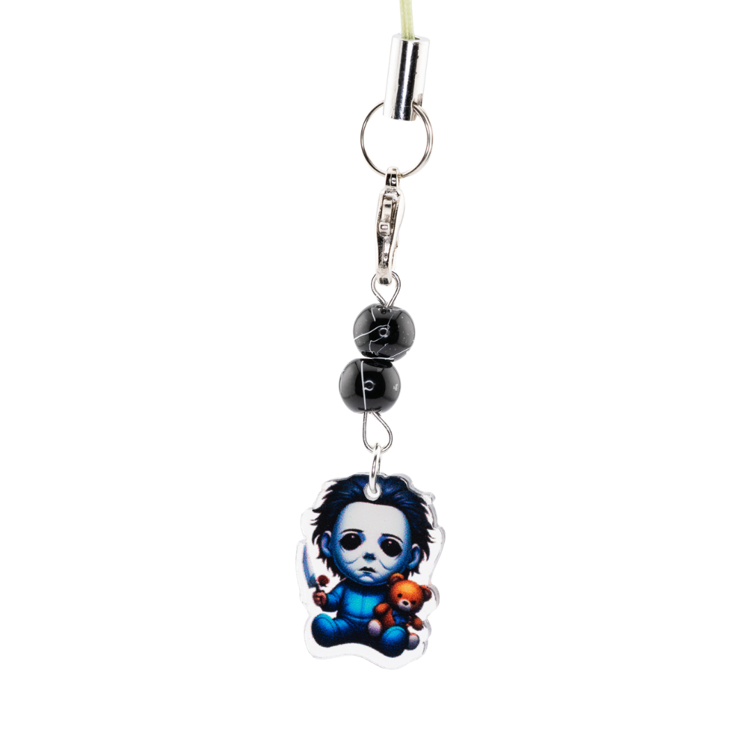 Spooky-Cute Halloween Phone Chains | Chibi Scary Movie Charms