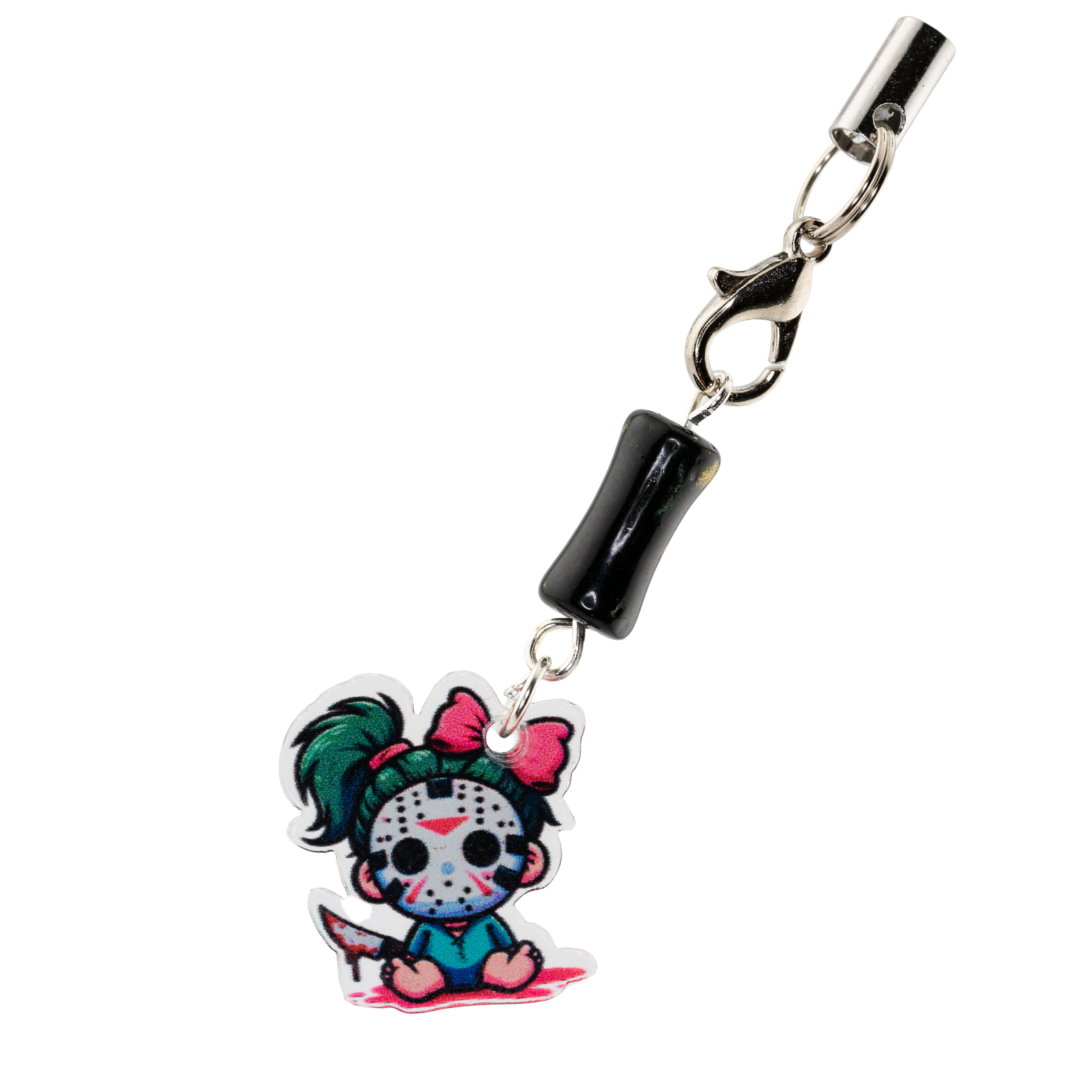 Spooky-Cute Halloween Phone Chains | Chibi Scary Movie Charms