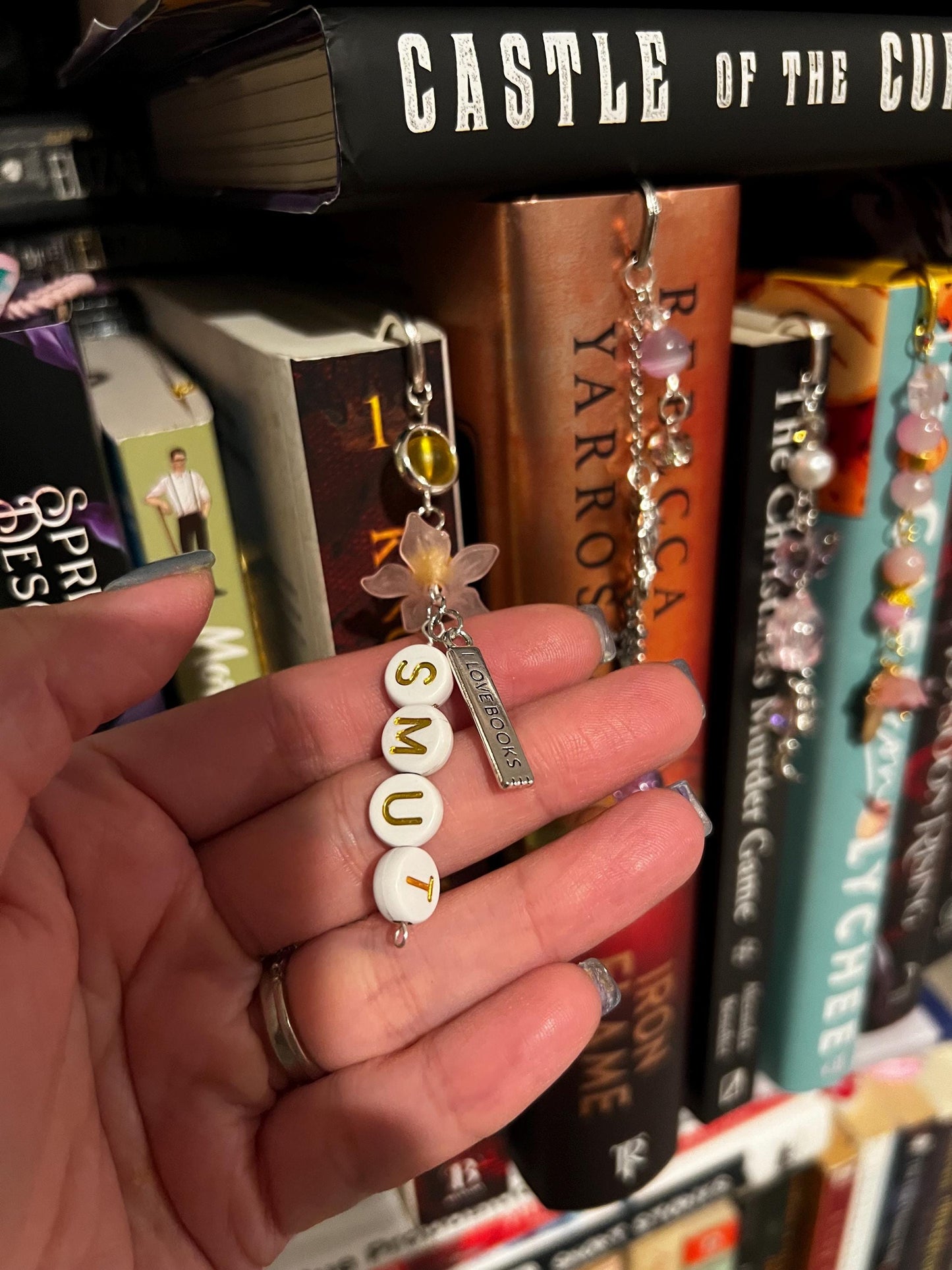 Bookmarks!! Whimsical, Fun, Evocative most importantly, never lose your reading spot!
